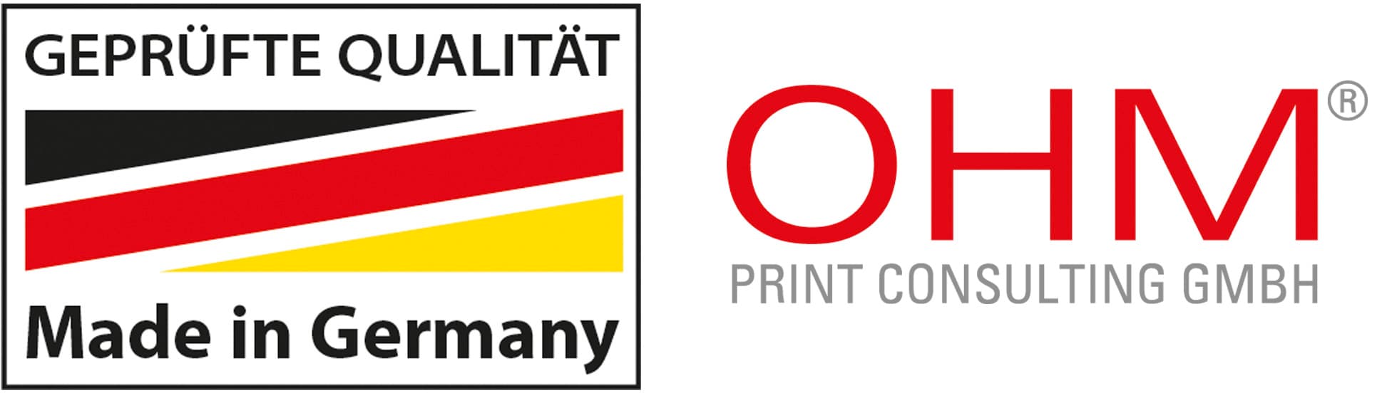 Logo Made-in-Germany und Logo OHM
